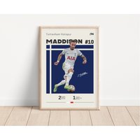 James Maddison Poster, Tottenham Hotspur Football Print, Fußball Sport Geschenk Für Ihn von NordicPrintAthletes