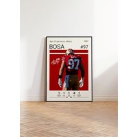 Nick Bosa Poster, San Francisco 49Ers Nfl-Fan-Geschenke, Nfl-Poster, Fußball-Poster, Sport-Poster, Geschenk Für Ihn von NordicPrintAthletes