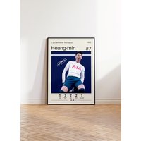 Son Heung-Min Poster, Tottenham Hotspur Football Print, Fußball Sport Geschenk Für Ihn von NordicPrintAthletes