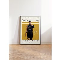 Stephen Curry Poster, Golden State Warriors Basketball Druck, Nba Sport Geschenk Für Ihn von NordicPrintAthletes