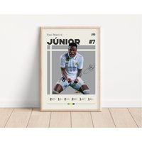 Vinicius Junior Poster, Real Madrid Fußball, Fußball Sport Geschenk Für Ihn von NordicPrintAthletes