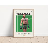 Conor Mcgregor Poster, Ufc Mma Boxen Sport Schlafzimmer Geschenk Für Ihn von NordicPrintsAthletes