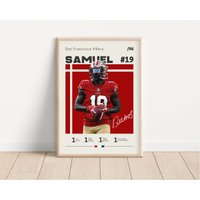 Deebo Samuel Poster, San Francisco 49Ers, Nfl Fan Geschenke, Fußball Sport Geschenk Für Ihn von NordicPrintsAthletes