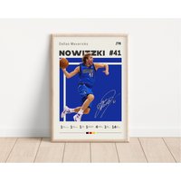 Dirk Nowitzki Poster, Dallas Mavericks, Nba Fans, Basketball Sportposter von NordicPrintsAthletes