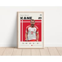 Harry Kane Poster, Bayern München, Fußball Sport Geschenk Für Ihn, 2 von NordicPrintsAthletes
