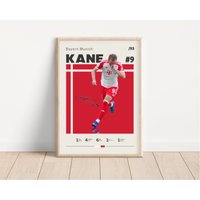 Harry Kane Poster, Bayern München, Fußball Sport Geschenk Für Ihn von NordicPrintsAthletes