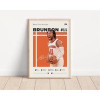 Jalen Brunson Poster, New York Knicks, Nba Fans, Basketball Sportposter, Geschenk Für Ihn von NordicPrintsAthletes