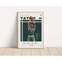 Jayson Tatum Poster, Boston Celtics, Nba Fans, Basketball Sport Geschenk Für Ihn von NordicPrintsAthletes