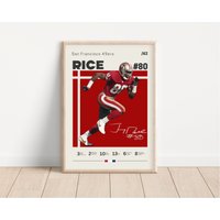 Jerry Rice Poster, San Francisco 49Ers, Nfl Fan Geschenke, Football Sport Geschenk Für Ihn von NordicPrintsAthletes