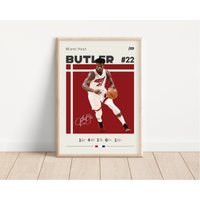 Jogi Butler Poster, Miami Heat, Nba Fans, Basketball Sportposter, Geschenk Für Ihn, 2 von NordicPrintsAthletes