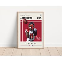 Julio Jones Poster, Atlanta Falcons, Nfl Fan Geschenke, Fußball Sport Geschenk Für Ihn 2 von NordicPrintsAthletes