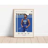 Karl-Anthony Towns Poster, Minnesota Timberwolve, Nba Fans, Basketball Sport Geschenk Für Ihn von NordicPrintsAthletes