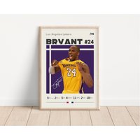 Kobe Bryant Poster, La Lakers, Nba Fans, Basketball Sport Geschenk Für Ihn, 2 von NordicPrintsAthletes