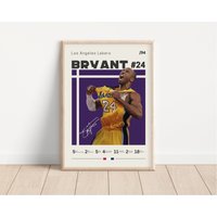 Kobe Bryant Poster, La Lakers, Nba Fans, Basketball Sportposter, Geschenk Für Ihn von NordicPrintsAthletes