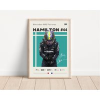 Lewis Hamilton Poster, F1 Racing Print, Formel 1 Motorsports, Sport Geschenk Für Ihn von NordicPrintsAthletes