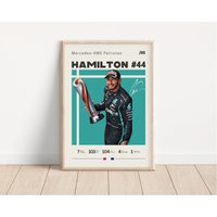 Lewis Hamilton Poster, F1 Racing Print, Formel 1 Motorsports, Sport Geschenk Für Ihn von NordicPrintsAthletes