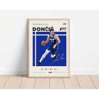 Luka Doncic Poster, Dallas Mavericks, Nba Fans, Basketball Sport Geschenk Für Ihn von NordicPrintsAthletes