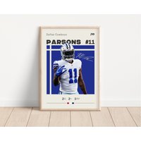 Micah Parsons Poster, Dallas Cowboys, Nfl Fan Geschenke, Football Sportposter, Geschenk Für Ihn von NordicPrintsAthletes