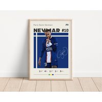 Poster Neymar, Paris Saint-Germain, Fußball Poster, Sportplakat, Geschenk Für Ihn von NordicPrintsAthletes