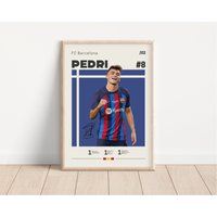 Poster Pedri, Fc Barcelona, Fußball Poster, Sport Geschenk Für Ihn von NordicPrintsAthletes