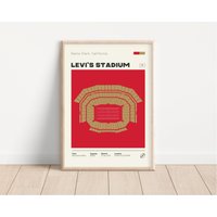 San Francisco 49Ers Poster, Levis's Stadion Druck, Nfl Fan Geschenke, Football Sportposter, Geschenk Für Ihn von NordicPrintsAthletes