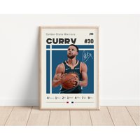 Steph Curry Poster, Golden State Warriors, Nba Fans, Basketball Sportposter, Geschenk Für Ihn von NordicPrintsAthletes