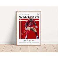 Trent Williams Poster, San Francisco 49Ers, Nfl Fan Geschenke, Football Sportposter, Geschenk Für Ihn von NordicPrintsAthletes