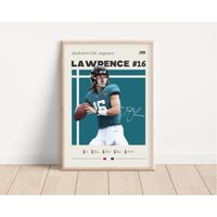 Trevor Lawrence Poster, Jacksonville Jaguars, Nfl Fan Geschenke, Fußball Sport Geschenk Für Ihn von NordicPrintsAthletes