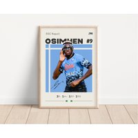 Victor Osimhen Poster, Ssc Neapel, Fußball Sport Geschenk Für Ihn von NordicPrintsAthletes