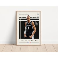 Victor Wembanyama Poster, San Antonio Spurs, Nba Fans, Basketball Sport Geschenk Für Ihn von NordicPrintsAthletes
