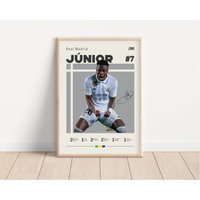 Vinicius Junior Poster, Real Madrid, Fußball Sport Geschenk Für Ihn, 2 von NordicPrintsAthletes