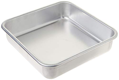 Nordic Ware Naturals Aluminium-Kuchenform, quadratisch, 20,3 x 20,3 cm, 20,3 x 20,3 cm, silberfarben von Nordic Ware