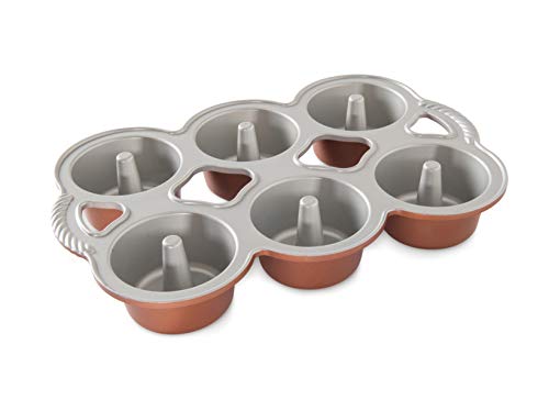 Nordic Ware 80348 Mini Angel Cakes Pfanne, 1 Stück, Kupfer von Nordic Ware