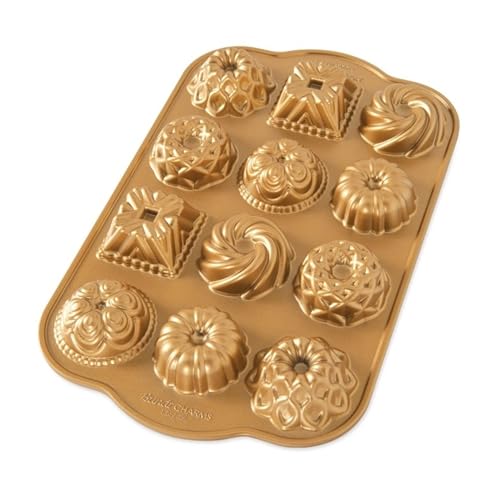 Nordic Ware 85677 Charms Gugelhupffanne, Aluminium, Gold von Nordic Ware