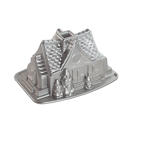 Nordic Ware 83948 Backform, Aluminiumguss, Silber, 13x25x19,1cm von Nordic Ware