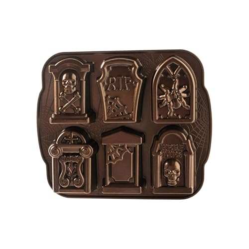 Nordic Ware Backform Tombstone Cakelet Pan Aluminium Braun, 28,7cm x 28,2cm, NW 91848 von Nordic Ware