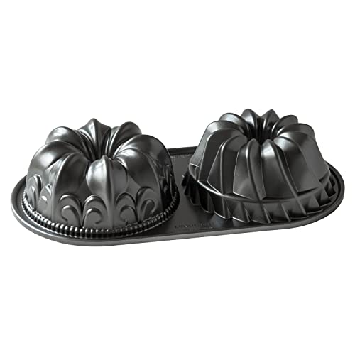 Nordic Ware Bundt Duet Gugelhupfform, Aluminium, Graphit, 5 Cup Capacity Nordic Ware Bundt Duet Gugelhupfform, Aluminium, Graphit, 5 Cup Capacity von Nordic Ware