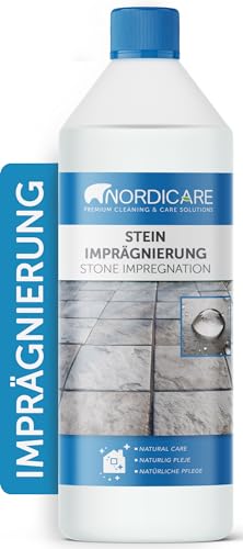 Nordicare [1L] Steinimprägnierung für Außen I Stein Imprägnierung universal anwendbar I Steinversiegelung, Steinplatten Versiegelung von Nordicare