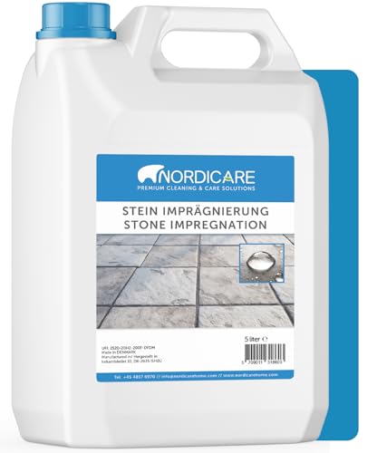 Nordicare [5L] Steinimprägnierung für Außen I Stein Imprägnierung universal anwendbar I Steinversiegelung, Steinplatten Versiegelung von Nordicare