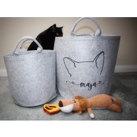 Filzkorb/Aufbewahrung Hund Spielzeug Korb/ Artikel Nr. 026 Filzkorb/Aufbewahrung Hund Spielzeug Korb/ Artikel Nr. 026 von NordishAnker