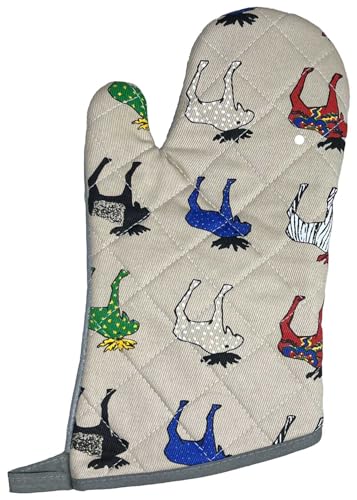 Nordiska Ingela J. Elch beige Multicolor Topfhandschuh von Nordiska