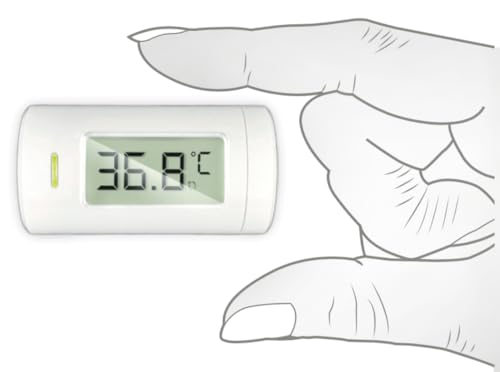 NORDITALIA, KFT-27 Infrarot-Thermometer, Taschengröße, ultrakompakte Größe, kontaktlose Messung von 0-3 cm, Batterie im Lieferumfang enthalten, 20 Speicher von Norditalia