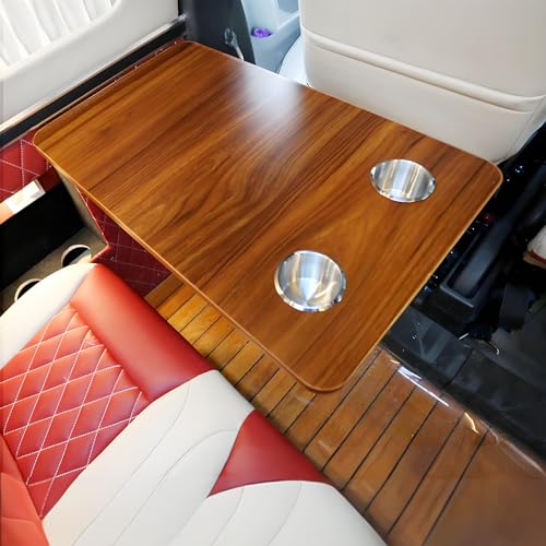 Nordivo RV Faltbare Wohnmobil-Picknicktische,Wohnmobil Tisch,seitlich Hängender Klapptisch Für Wohnmobile Mit 2 Schalenschlitzen,klappbarer Wandtisch,Esstisch,Wohnmobiltische Tischplatte von Nordivo