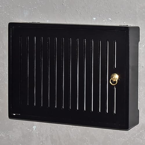 Nordivo Wandmontierte WLAN Box Versteck, WLAN Router Aufbewahrungsbox, Holzrouter Regal, Router Schrank für Büro und Zuhause(Black,L49.5 * 42cm/19.4 * 16.5in) von Nordivo