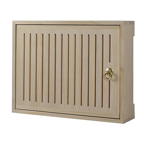 Nordivo Wandmontierte WLAN Box Versteck, WLAN Router Aufbewahrungsbox, Holzrouter Regal, Router Schrank für Büro und Zuhause(Natural,L49.5 * 32cm/19.4 * 12.5in) von Nordivo