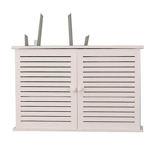 Nordivo Wandmontierte WiFi-Aufbewahrungsbox, Router-Schutzbox, Modem-Kabel-Router-Abdeckung, Doppelstockregal, PVC-Atmungsnetz-Organizer für Modems, für Zuhause und Büro(48x11x31.5cm/18.9x4.3x12.4in) Nordivo Wandmontierte WiFi-Aufbewahrungsbox, Router-Schutzbox, Modem-Kabel-Router-Abdeckung, Doppelstockregal, PVC-Atmungsnetz-Organizer für Modems, für Zuhause und Büro(48x11x31.5cm/18.9x4.3x12.4in) von Nordivo