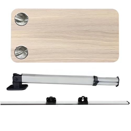 Wandklapptisch für Wohnmobile,Wohnmobil-Wandklapptisch,Bootstisch 2 Getränkehaltern,Klappbarer Esstisch,RV-Klapptisch mit Mehrschichtiger Holzplatte,seitlich hängender Klapptisch für Wohnmobile(Gray B von Nordivo