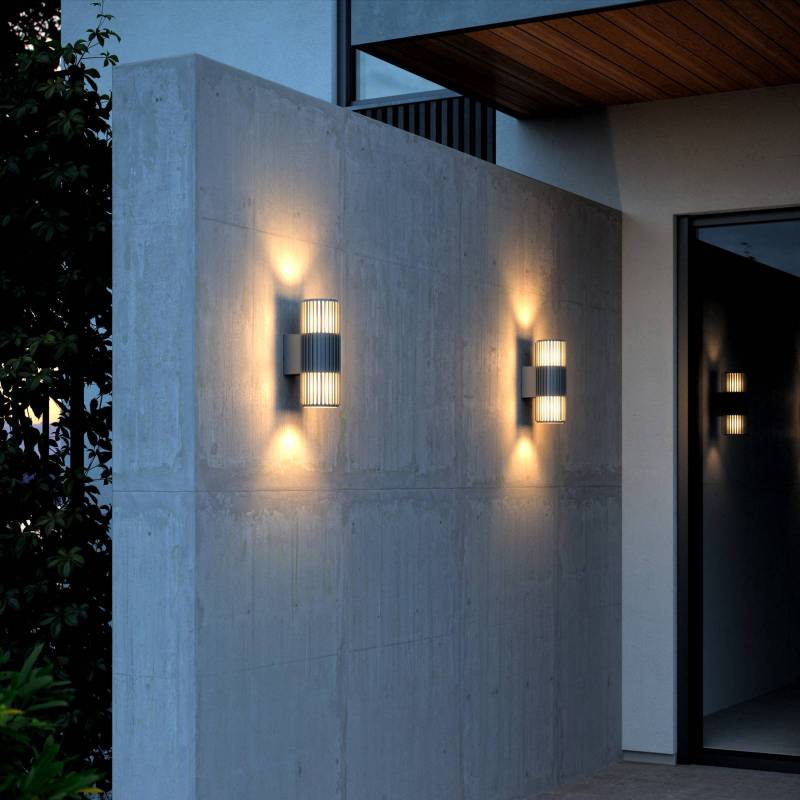 Außenwandleuchte Aludra Double Seaside, Alu, anthrazit Außenwandleuchte Aludra Double Seaside, Alu, anthrazit von Nordlux