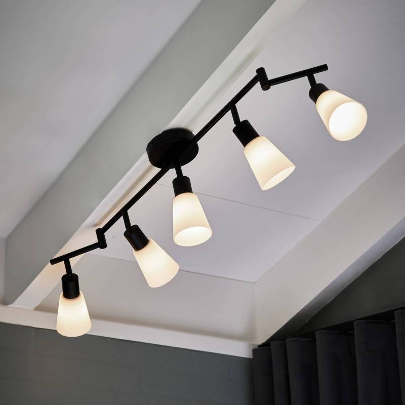 Deckenleuchte Cole aus Glas und Metall, 5-flammig Deckenleuchte Cole aus Glas und Metall, 5-flammig von Nordlux