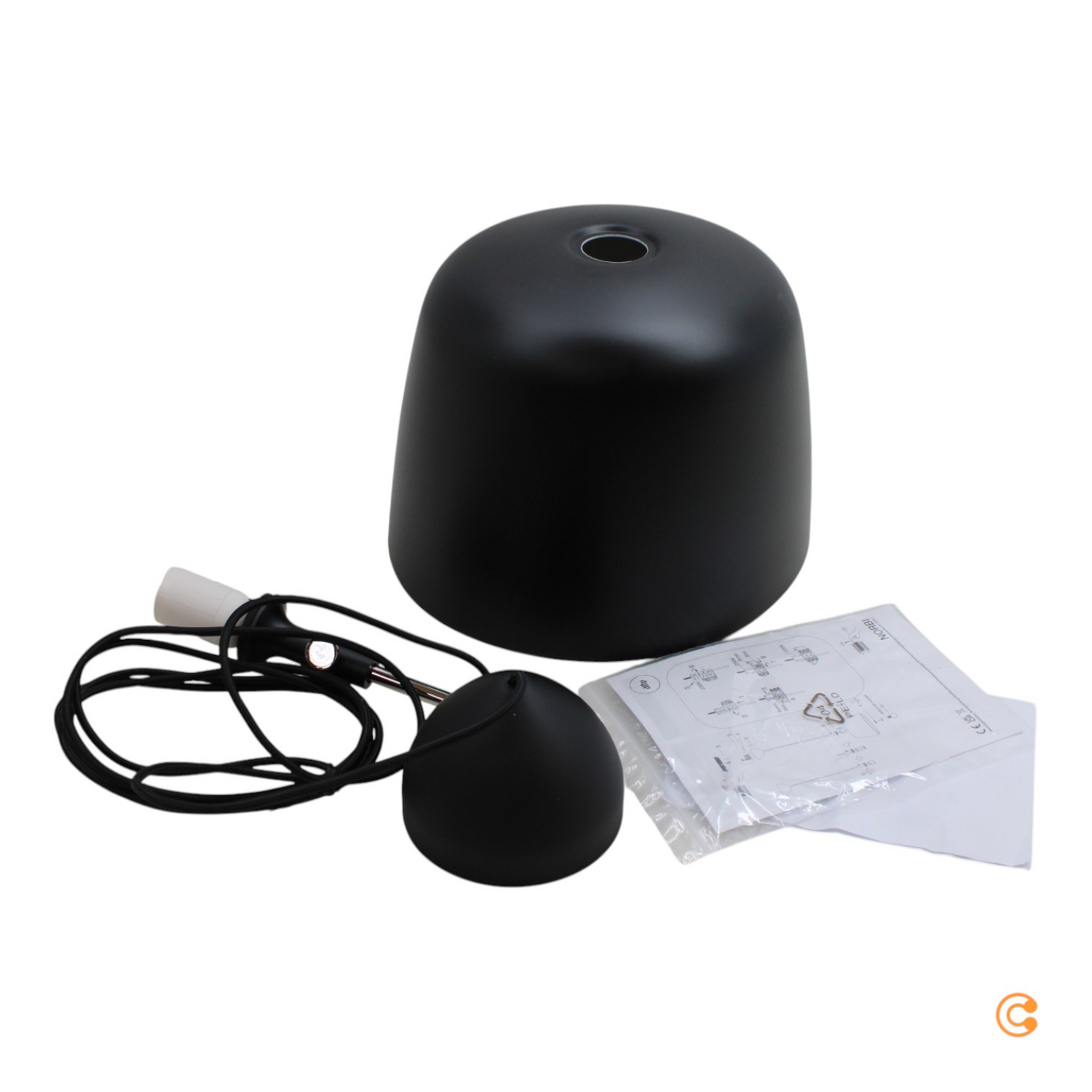 Dftp By Nordlux Hängeleuchte Norbi Schwarz ø 30 Cm Hängelampe Lampe Leuchte Spot B-Ware von Nordlux